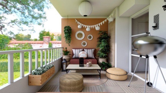 How to decorate small apartment balcony