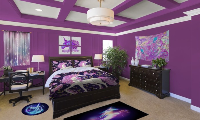 How to decorate a bedroom like a unicorn